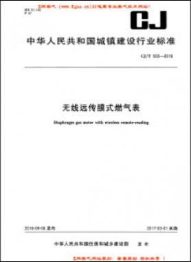  無線遠(yuǎn)傳膜式燃?xì)獗沓墙?T 503-2016PDF下載