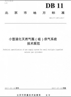 小型液化天然氣瓶（組）供氣系統(tǒng)技術(shù)規(guī)范DB11/T 1387-2017
